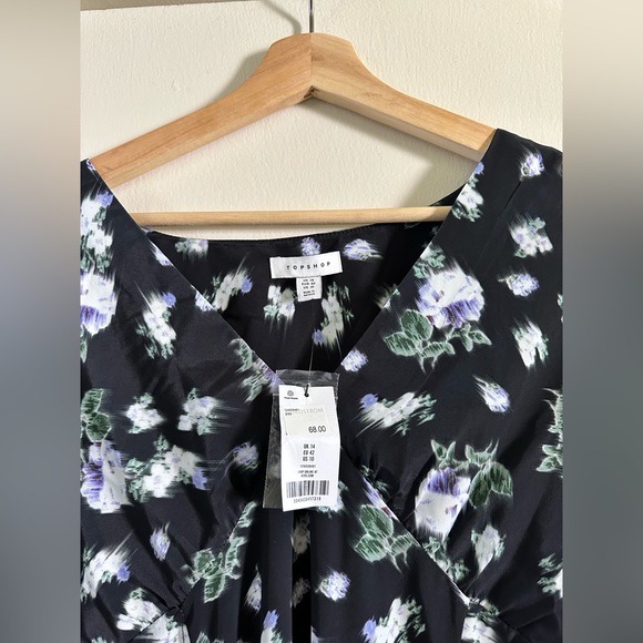 Topshop Floral Mini Dress nwot - Picture 6 of 8
